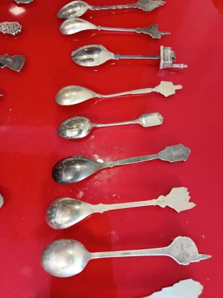 Cucharillas de colección antiguas plata