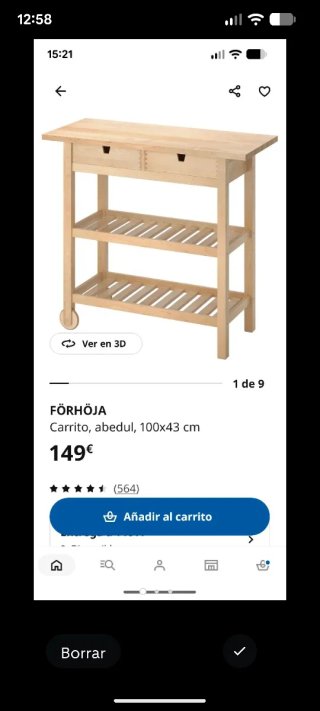 Isla/carro Ikea