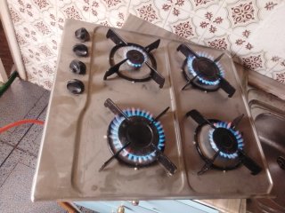 Placa de gas 4 fuegos