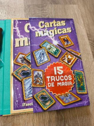 Kit varita, libro de mago y cartas mágicas