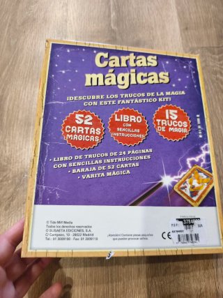 Kit varita, libro de mago y cartas mágicas