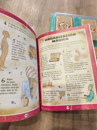 Kit varita, libro de mago y cartas mágicas