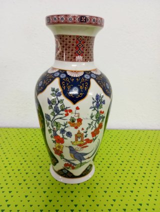 Jarrón chino de porcelana mediano