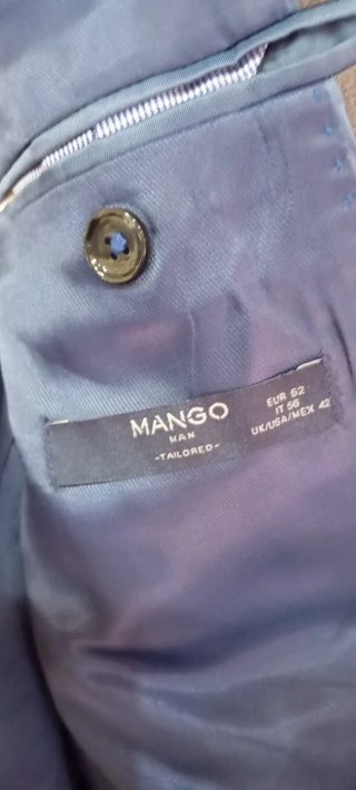 Traje de caballero talla 52 gris