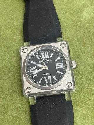 Orologio M&M Primo Emporio Quadrato Nero Argento