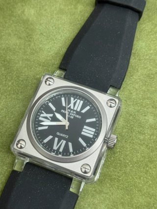 Orologio M&M Primo Emporio Quadrato Nero Argento