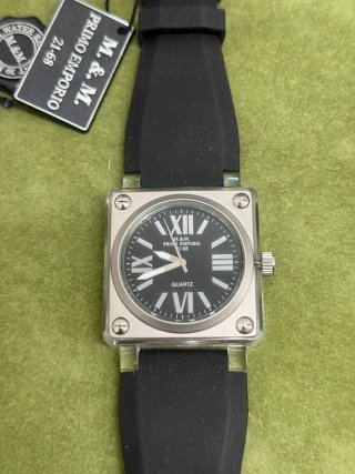 Orologio M&M Primo Emporio Quadrato Nero Argento