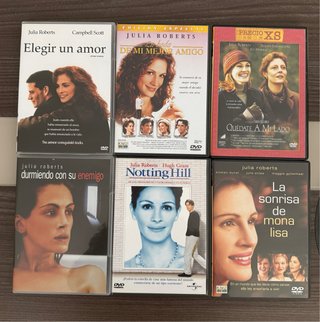 Lote 6 Películas DVD Julia Roberts (Español)