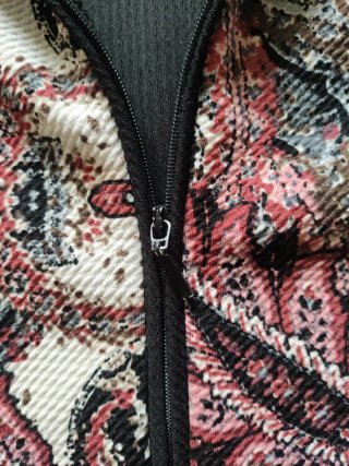 Chaqueta elástica de.cremallera