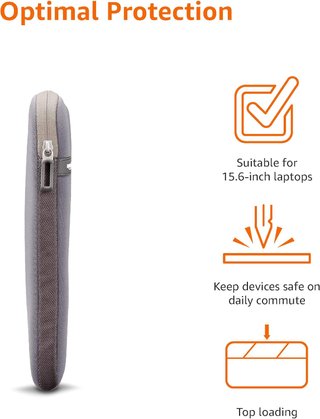Fondina ultrasottile Amazon Basics per laptop 15-15,6"