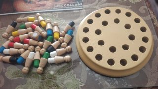 Juego de mesa de memoria de madera