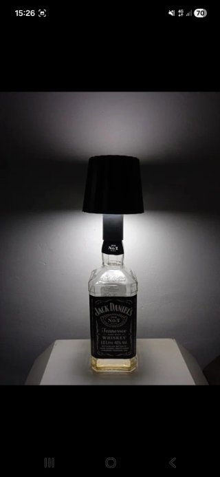 Lampada Jack Daniel's Bottiglia Vetro