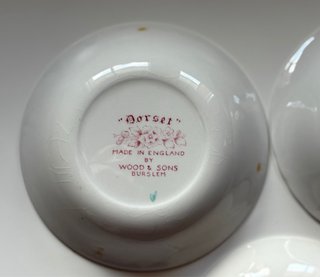 Juego de 3 Platos antiguos  de porcelana inglesa