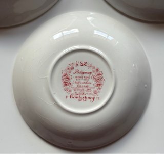 Juego de 3 Platos antiguos  de porcelana inglesa