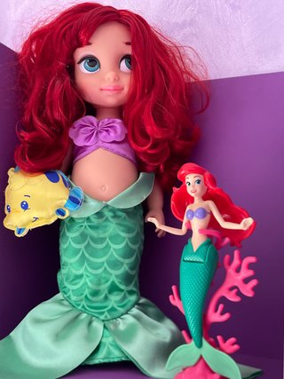 Bambola Ariel Disney con Flounder