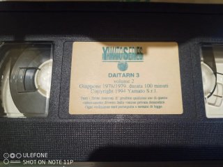 Vhs Daitarn 3 VOL.2 - Yamato Series *RARA* 1994
