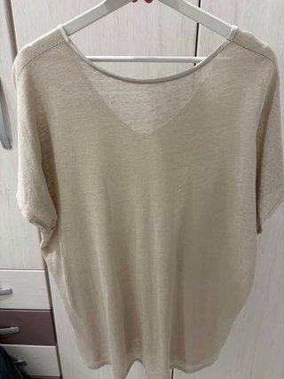 Camiseta Pequeña Moma Beige