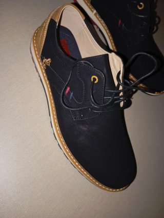 Zapatos casuales hombre negro y beige