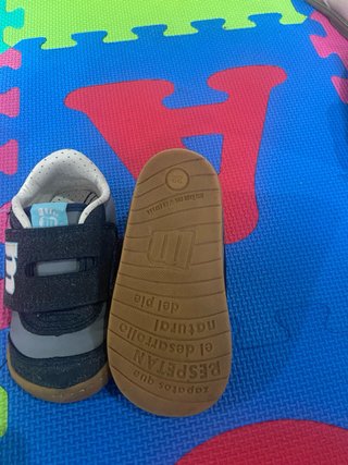 Zapatillas niño velcro azul