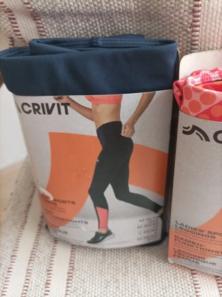 Mallas running Crivit mujer L/40/12 nuevas