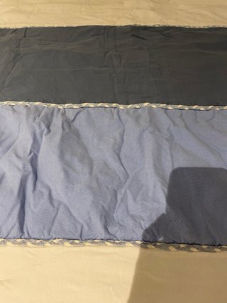 Edredón Cama 90cm Azul y Blanco