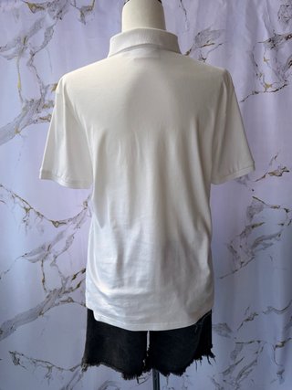 Polo Fila Blanco Estilo Tenis Talla M