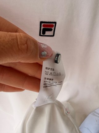 Polo Fila Blanco Estilo Tenis Talla M