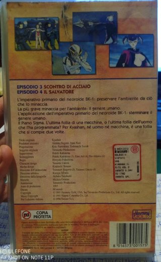 Vhs Kyashan Il Mito VOL.2 - Yamato Series *RARA* 1