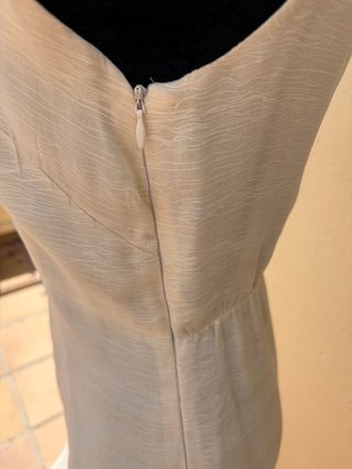 Vestido beige talla M de hilo de seda