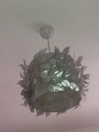 Lámpara de techo decorativa hojas