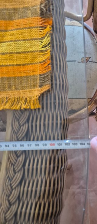 Mesa Comedor Bambú y Ratán con 4 Sillas