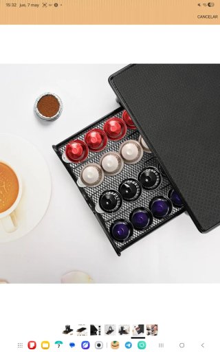 Soporte para cápsulas de café nuevo precintado