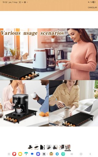 Soporte para cápsulas de café nuevo precintado