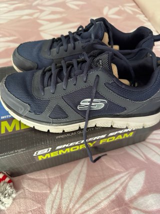 Zapatillas Skechers Hombre Azul Marino