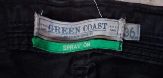 Pantalones vaqueros negros Green Coast Talla S