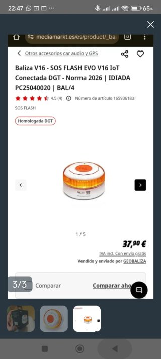 Luz emergencia V16 Innova Flash Connected
