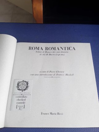 Roma Romantica Franco Maria Ricci 1985