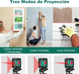 HYCHIKA nivel láser rojo autonivelante precisión
