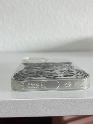 Funda iPhone 15 Leopardo fondo de espejo