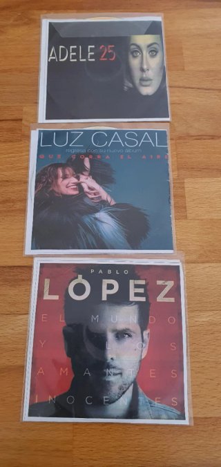 Lote 9 CDs Variados: Melodía FM, Los 40, Luz Casal