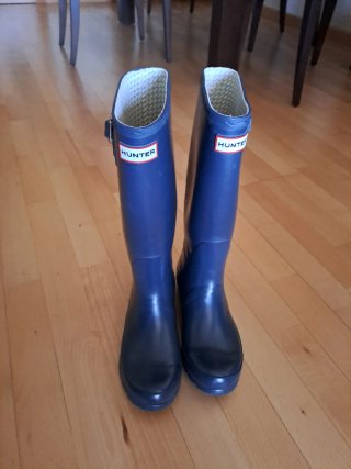 Botas de agua Hunter azul
