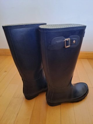 Botas de agua Hunter azul