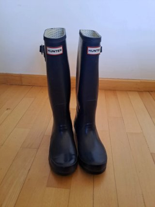 Botas de agua Hunter azul