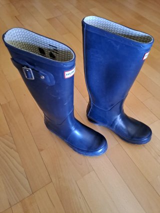 Botas de agua Hunter azul