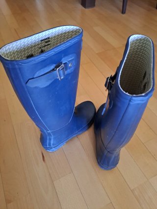 Botas de agua Hunter azul