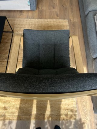 Butaca Ikea Poäng Gris Madera