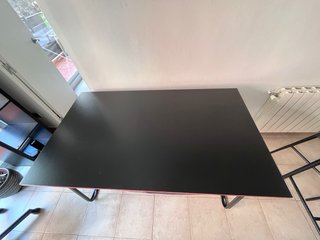 Escritorio Gaming Negro y Rojo 140x80cm
