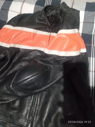 Chaqueta moto  con parche Harley-Davidson