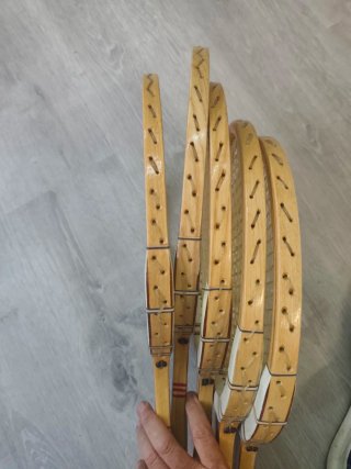 Raquetas Tenis Madera decoración Vintage Colección