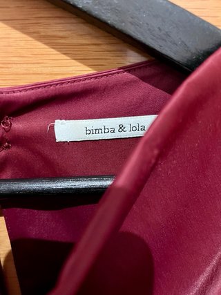 Top Bimba y Lola color vino Talla M Nuevo
